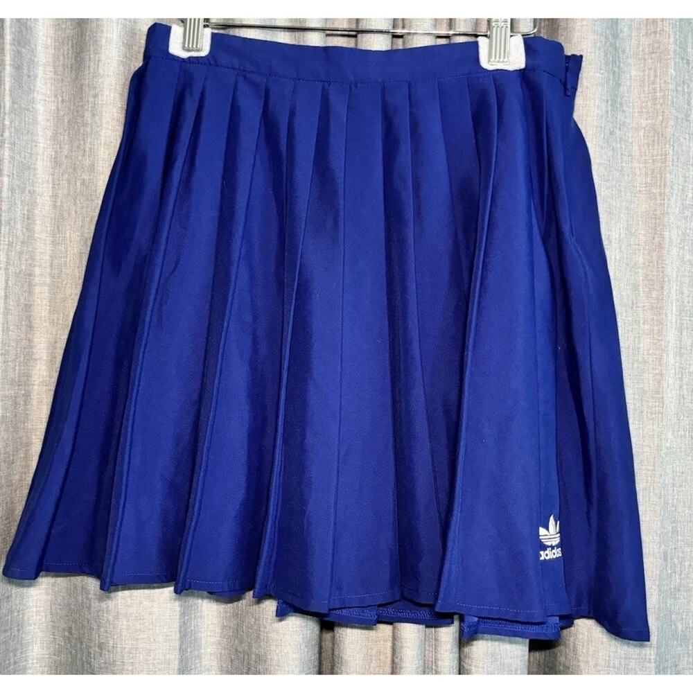 adidas Cobalt Blue Pleated Tennis Mini Skirt